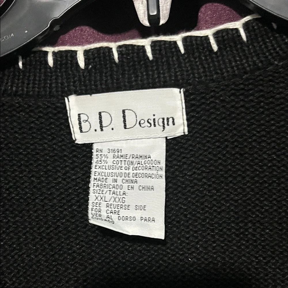 Vintage B.P. Design Winter Embroidered Women's Vest